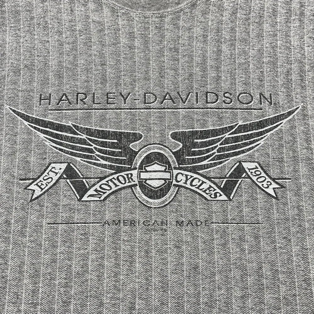 Vintage Harley-Davidson Shirt Mens XL Gray Flagstaff Arizona Eagle USA‎ Graphic